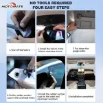 3-Piece Motomate Car Sun Shade Set - Enhance Cooling Effect, Block Sun Heat, Protect Vehicle Interior, Ensure Privacy, and Prevent Prying